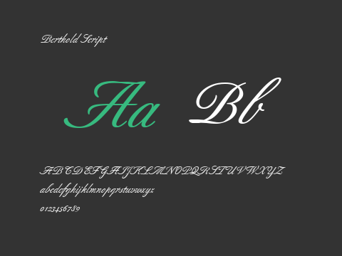 Berthold Script