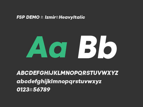 FSP DEMO - Izmir-HeavyItalic