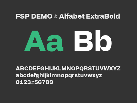 FSP DEMO - Alfabet ExtraBold