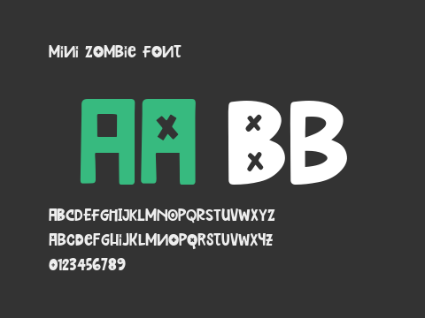 Mini Zombie Font