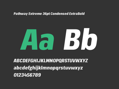 Pathway Extreme 36pt Condensed ExtraBold