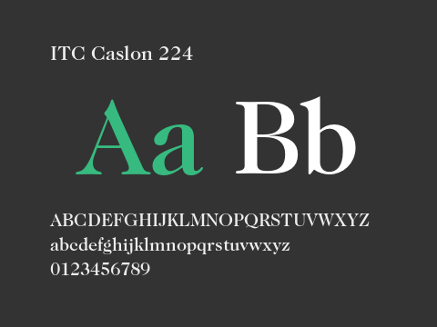 ITC Caslon 224