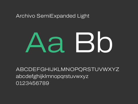 Archivo SemiExpanded Light