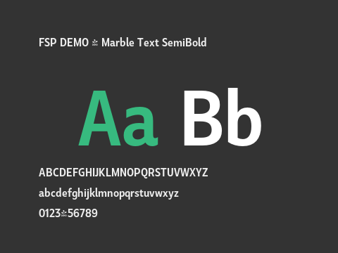 FSP DEMO - Marble Text SemiBold