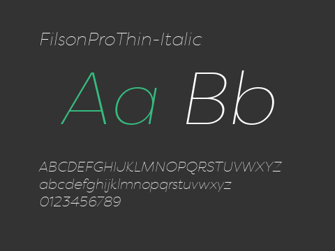 FilsonProThin-Italic