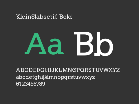 KleinSlabserif-Bold