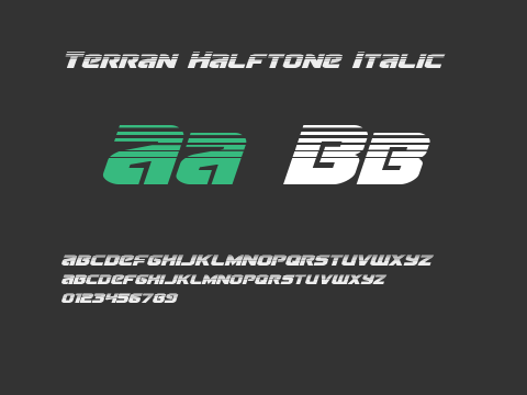 Terran Halftone Italic