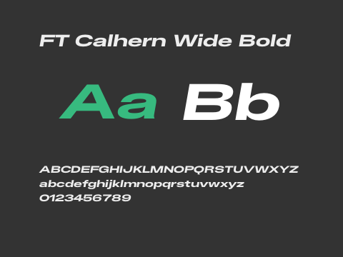 FT Calhern Wide Bold