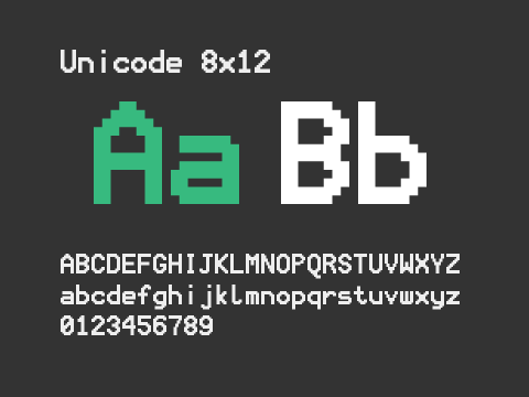 Unicode 8x12