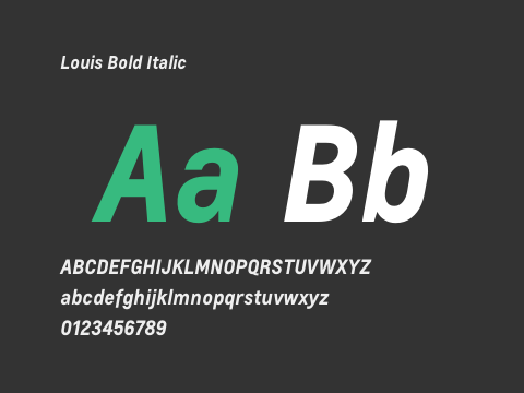 Louis Bold Italic