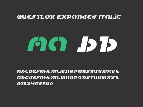 Questlok Expanded Italic