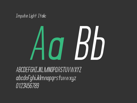 Impulse Light Italic