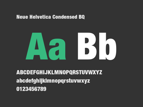 Neue Helvetica Condensed BQ