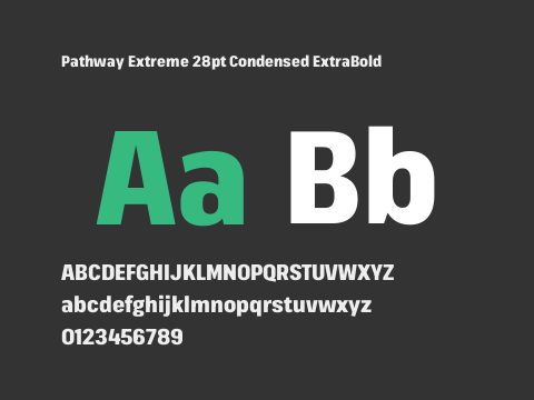 Pathway Extreme 28pt Condensed ExtraBold