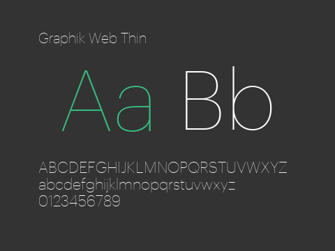 Graphik Web Thin