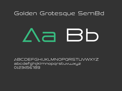 Golden Grotesque SemBd