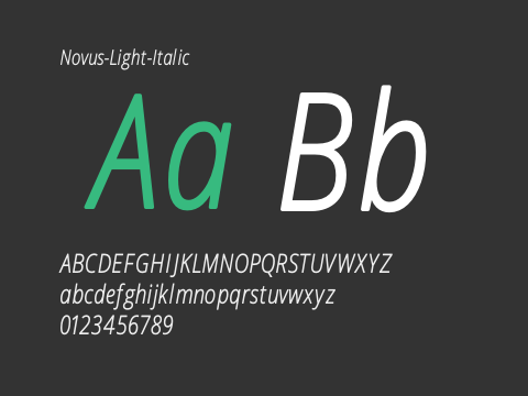 Novus-Light-Italic