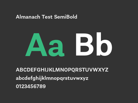 Almanach Test SemiBold