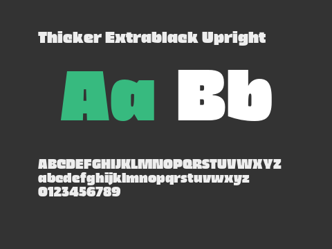 Thicker Extrablack Upright