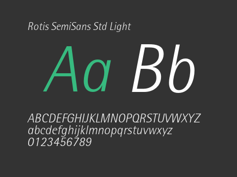 Rotis SemiSans Std Light