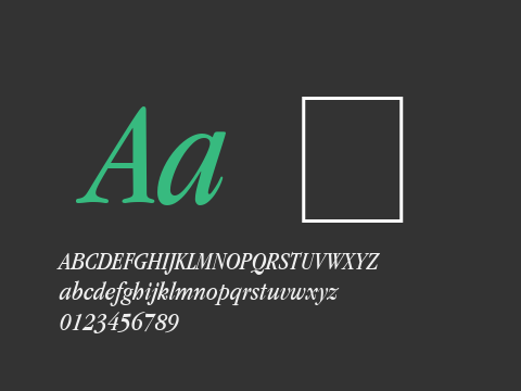 Garamond Condensed SSi