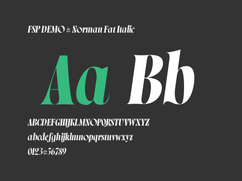 FSP DEMO - Norman Fat Italic