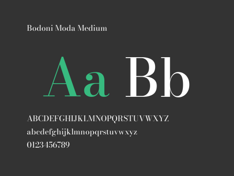 Bodoni Moda Medium