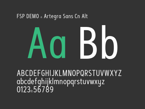 FSP DEMO - Artegra Sans Cn Alt