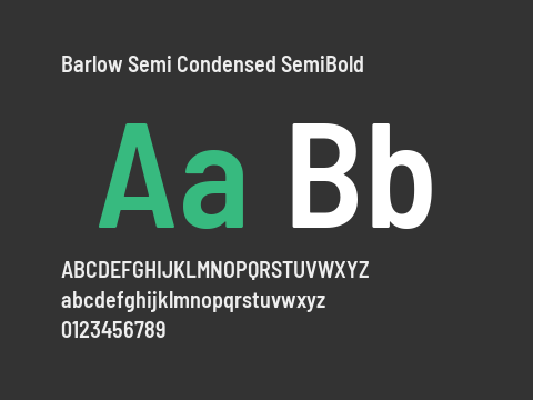 Barlow Semi Condensed SemiBold