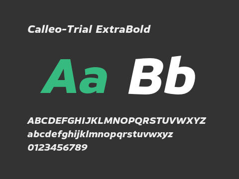 Calleo-Trial ExtraBold