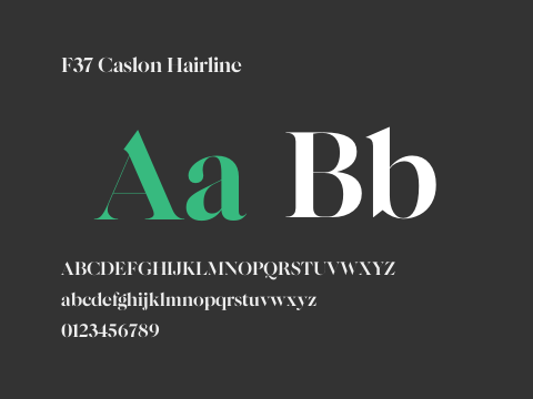 F37 Caslon Hairline