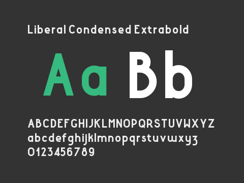 Liberal Condensed Extrabold