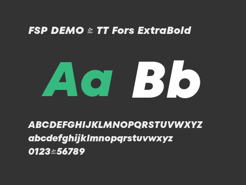 FSP DEMO - TT Fors ExtraBold