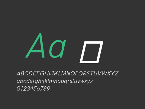 HK Grotesk Light Italic