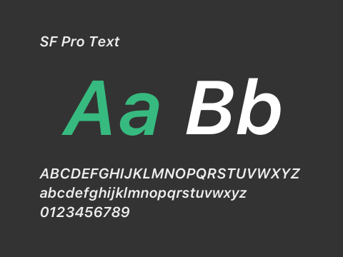 SF Pro Text