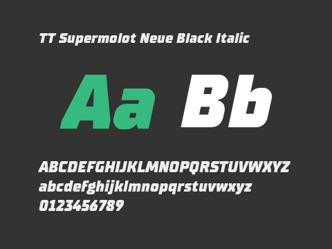 TT Supermolot Neue Black Italic