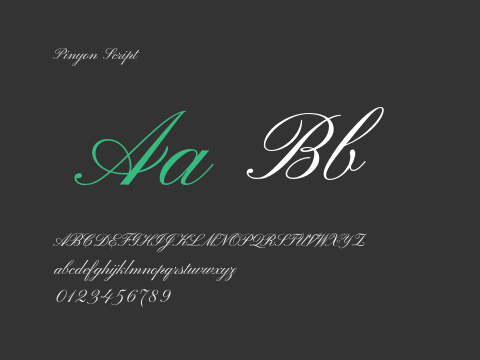 Pinyon Script