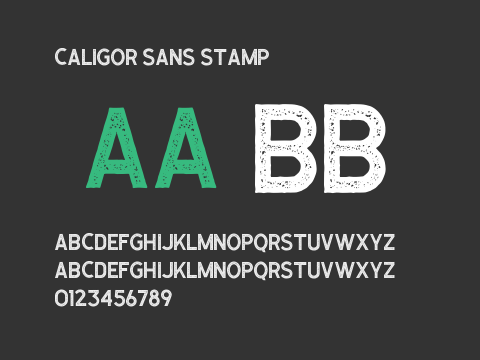 Caligor Sans Stamp