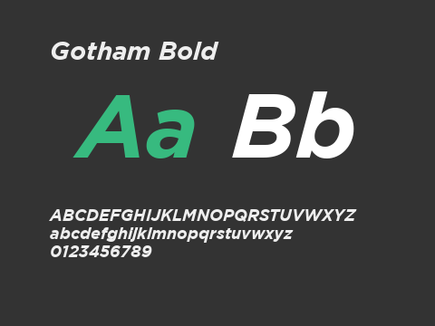 Gotham Bold