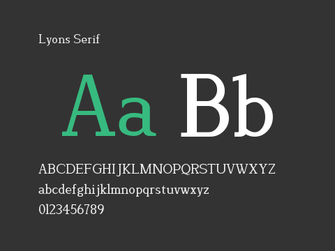 Lyons Serif