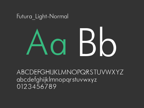 Futura_Light-Normal