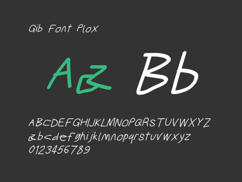 Gib Font Plox