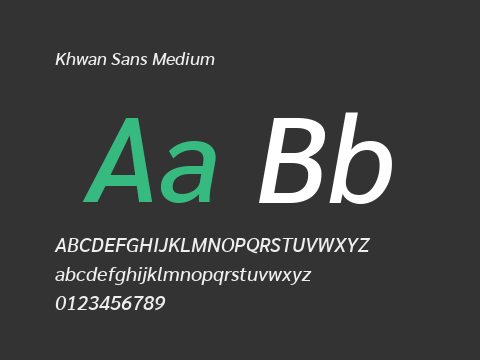 Khwan Sans Medium