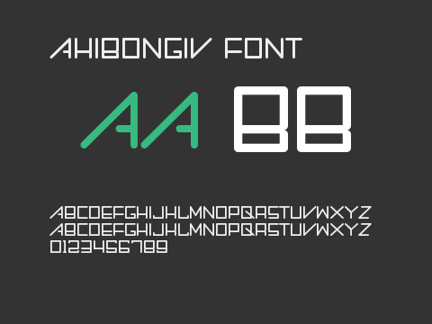 Ahibongiv Font