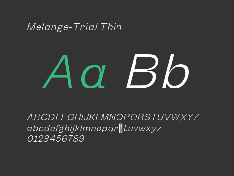 Melange-Trial Thin