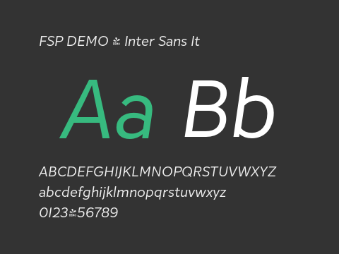 FSP DEMO - Inter Sans It