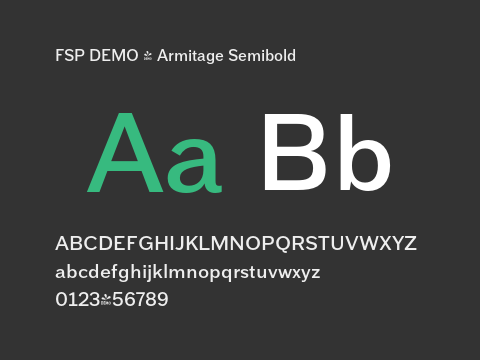 FSP DEMO - Armitage Semibold