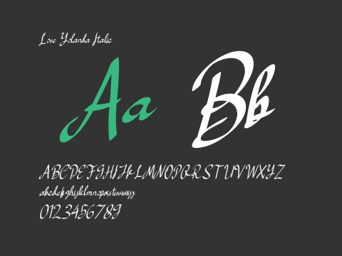 Love Yolanda Italic