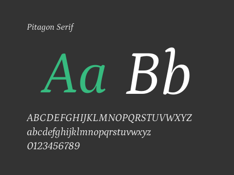 Pitagon Serif