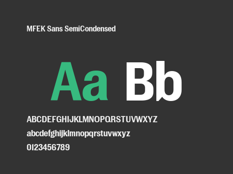 MFEK Sans SemiCondensed